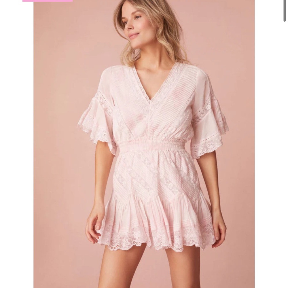 NWT Loveshackfancy Calamina in Lilac Hand Dye